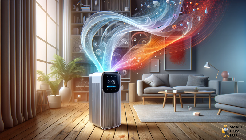 График, иллюстрирующий CADR воздухоочистителя.